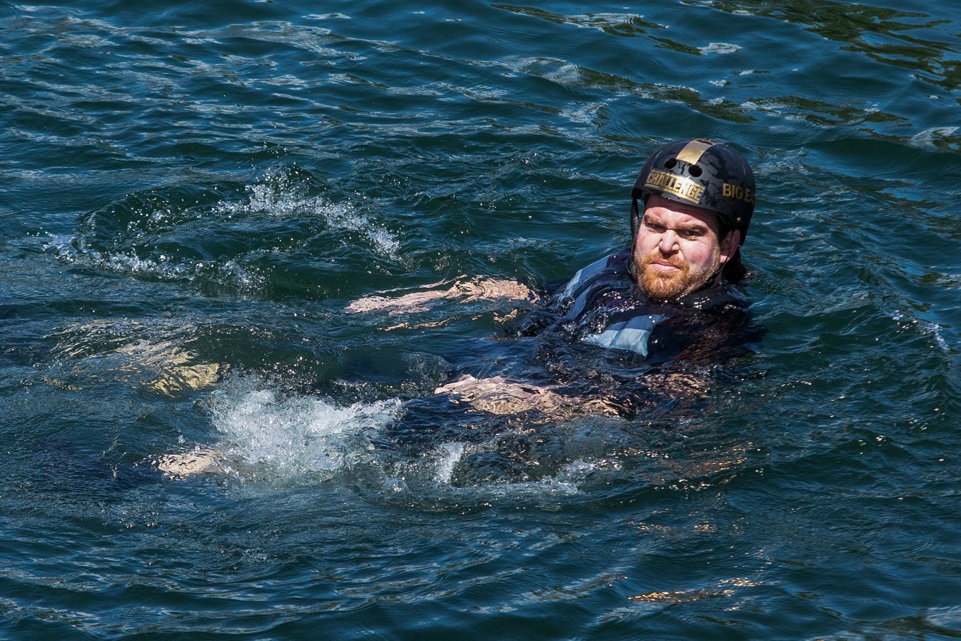 Eric 'Big Easy' Banks in the water during 'The Challenge: All Stars'
