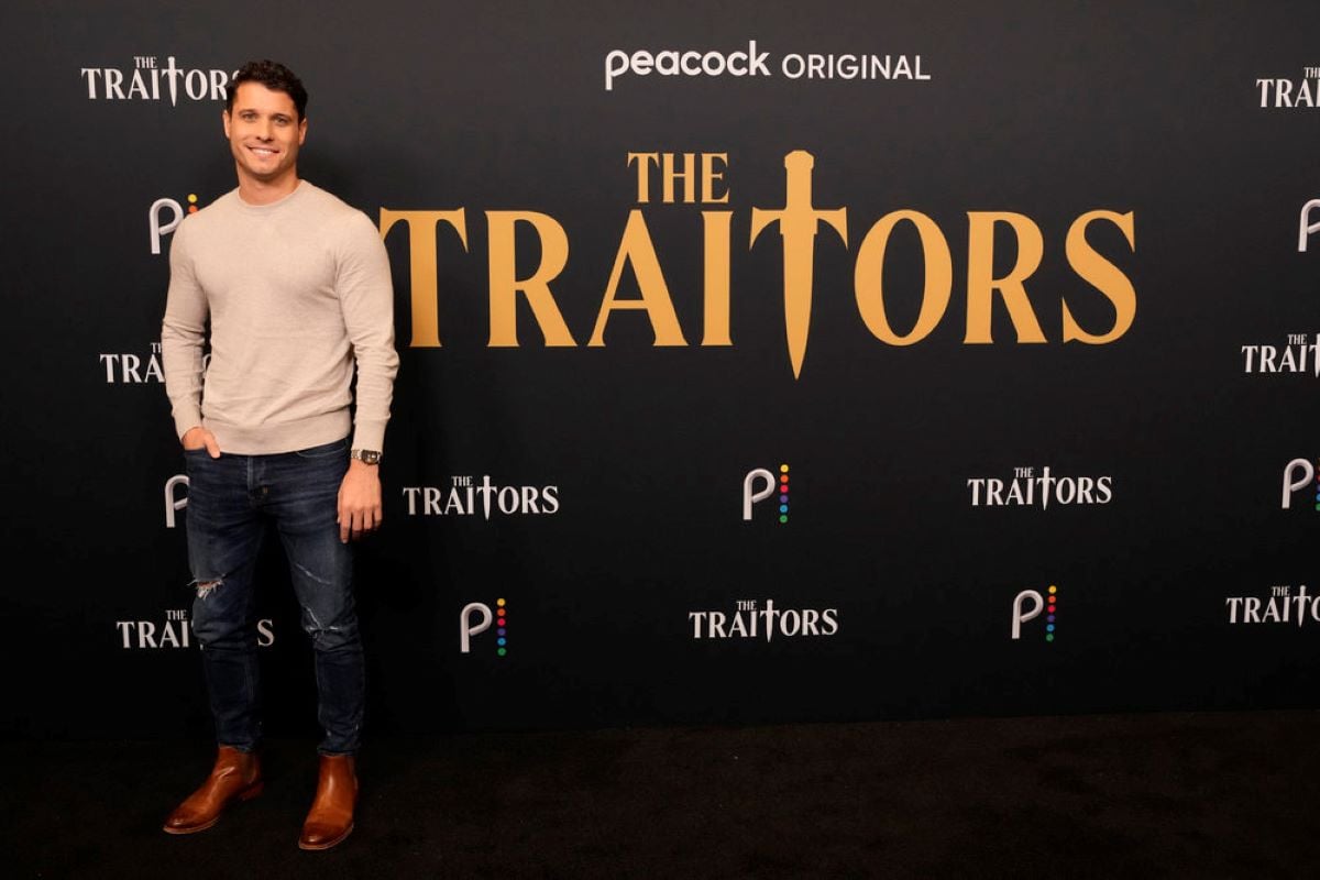 Cody Calafiore, who stars in 'The Traitors' on Peacock, wears