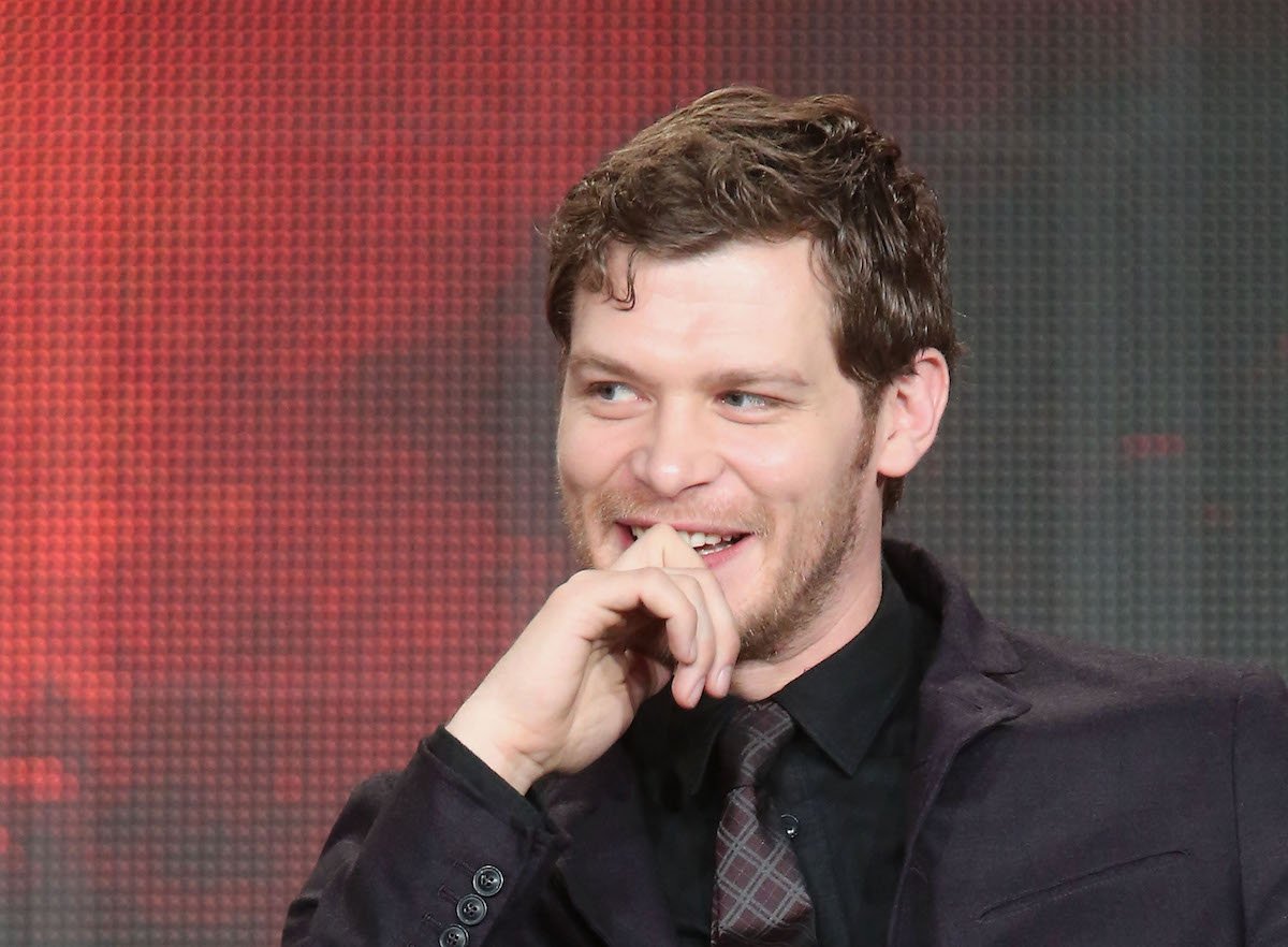 Actor Joseph Morgan speaks onstage during the 'The Vampire Diaries' and 'The Originals' panel as part of The CW 2015 Winter Television Critics Association press tour