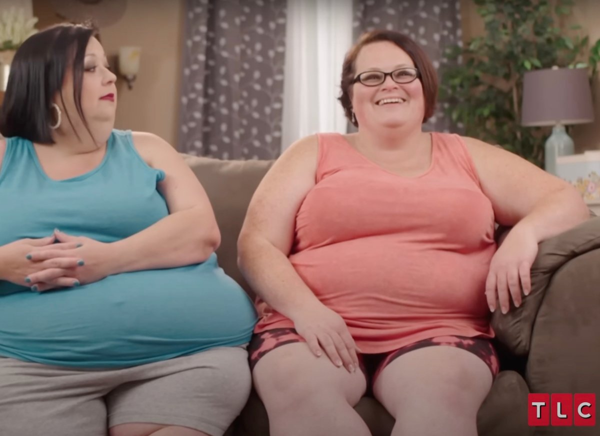 Meghan Crumpler looks at Tina Arnold during a confession for '1,000-lb Best Friends'