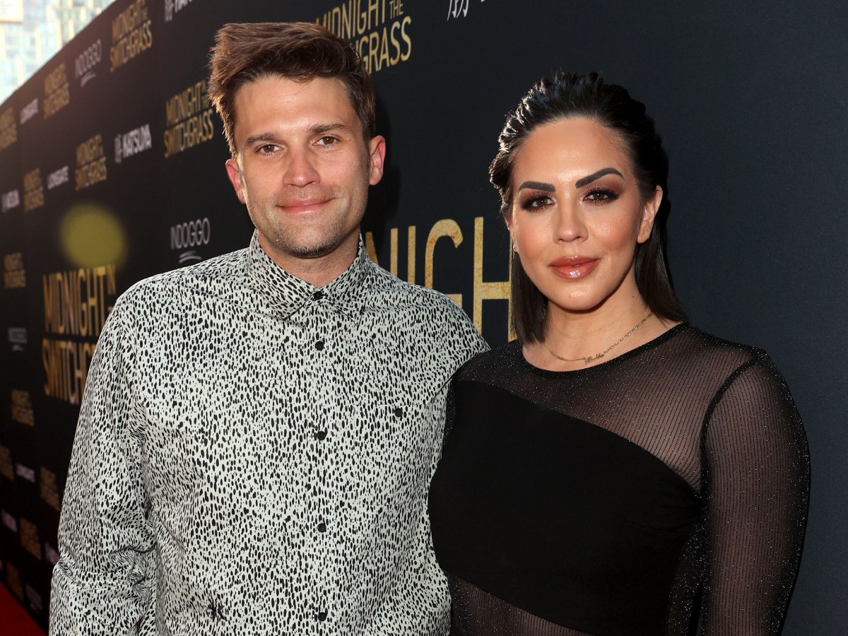 Vanderpump Rules stars Tom Schwartz and Katie Maloney-Schwartz attend the Los Angeles special screening of Lionsgate's "Midnight in the Switchgrass" at Regal LA Live on July 19, 2021 in Los Angeles, California