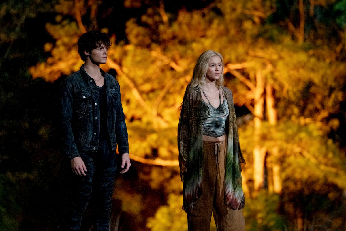 'Wolf Pack': Harlan and Luna Briggs stand in the forest