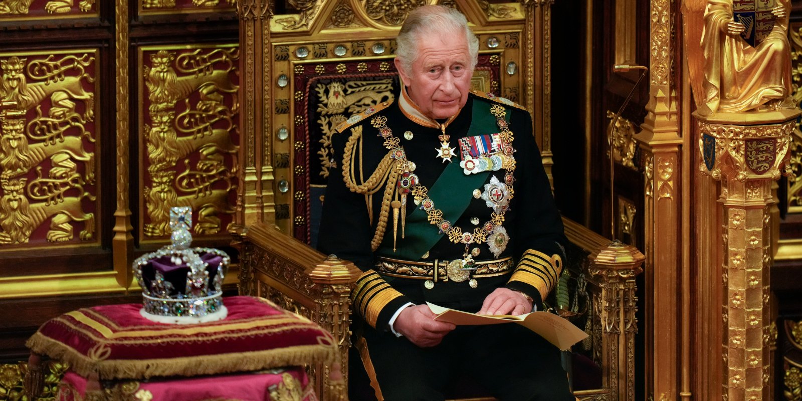 King Charles III pictured when he was Prince Charles at the opening of Parliment in 2019.