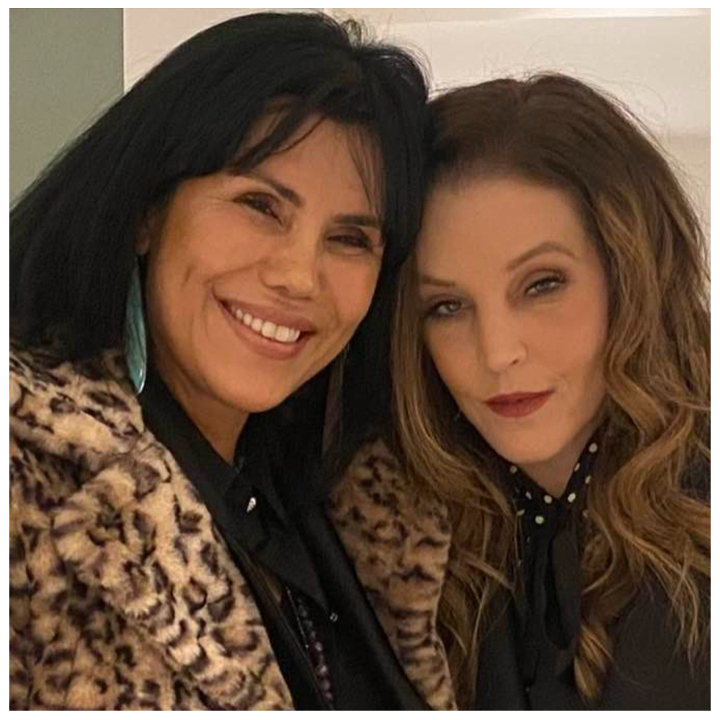 Joanelle Romero and Lisa Marie Presley 