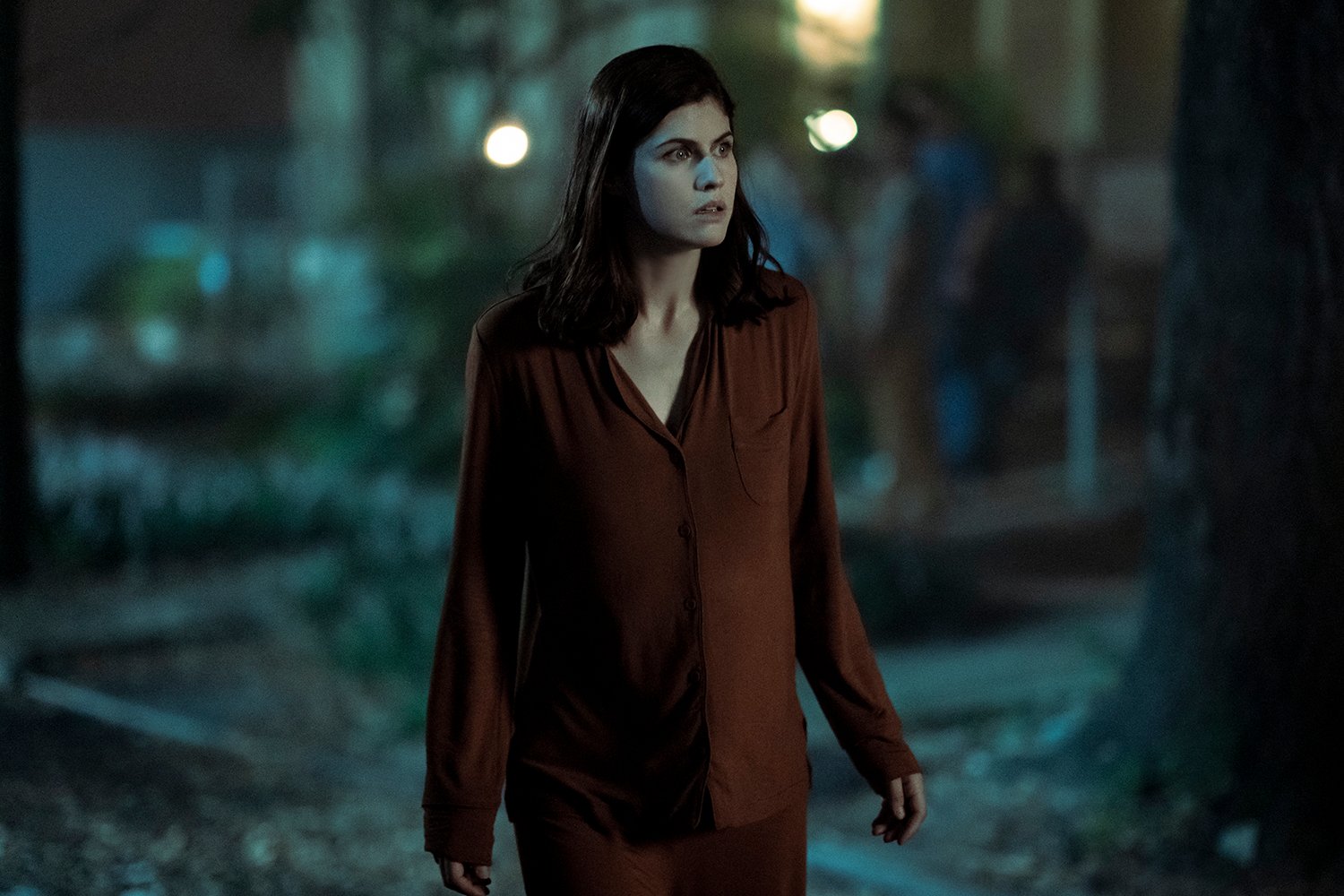Alexandra Daddario as Rowan in Mayfair Witches, which could crossover with Interview With the Vampire