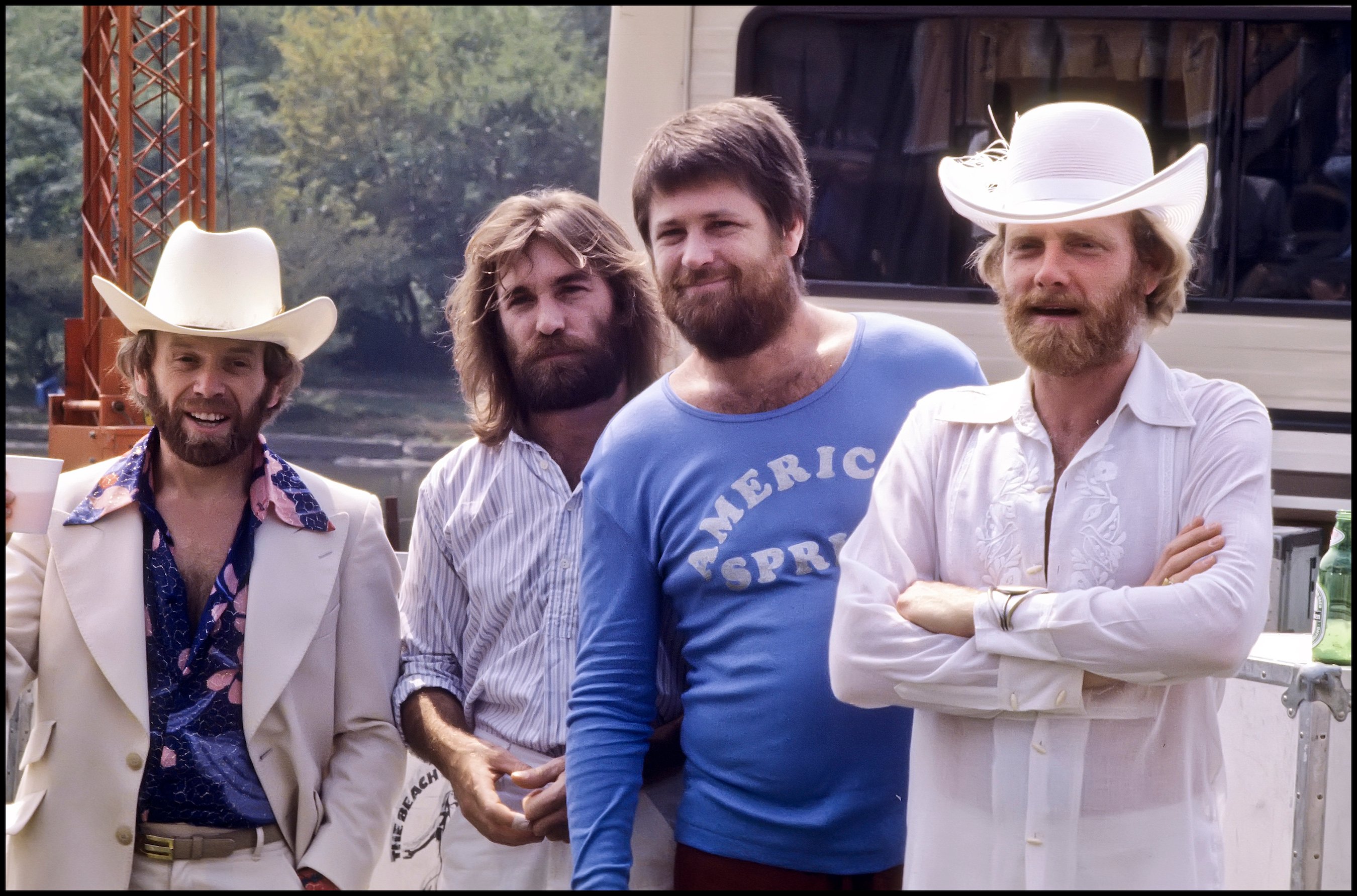 Al Jardine, Dennis Wilson, Brian Wilson, and Mike Love of The Beach Boys