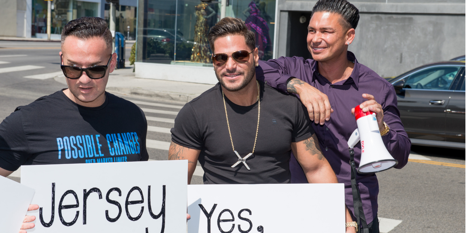 Mike Sorrentino, Ronnie Ortiz-Magro and Paul DelVecchio of 'Jersey Shore: Family Vacation.'