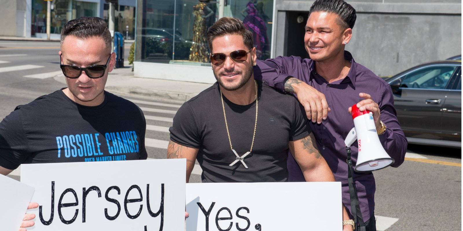 Mike Sorrentino, Ronnie Ortiz-Magro and Paul DelVecchio of 'Jersey Shore: Family Vacation.'