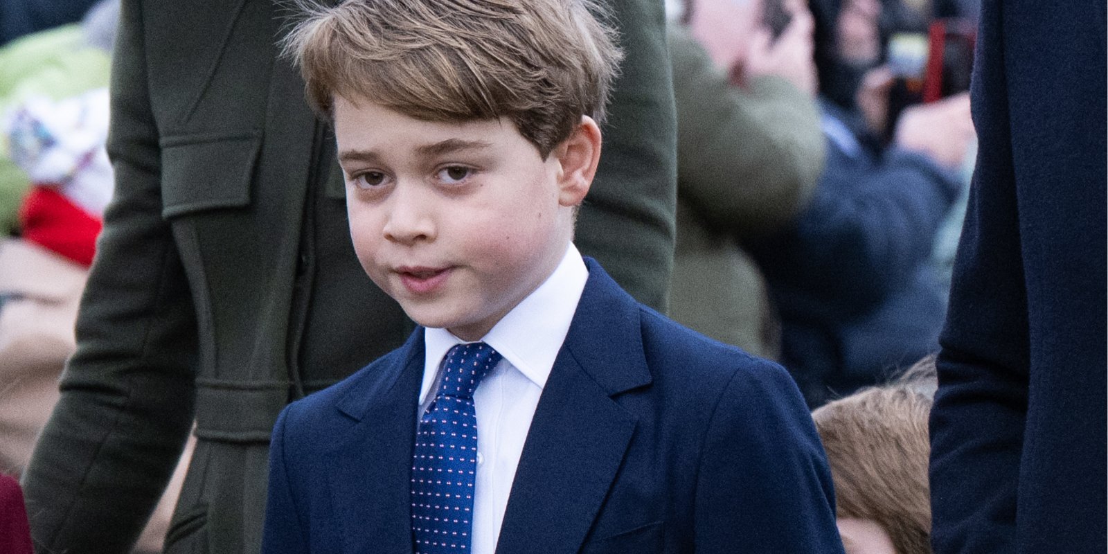 Prince George attends Christimas Day church services in 2022.