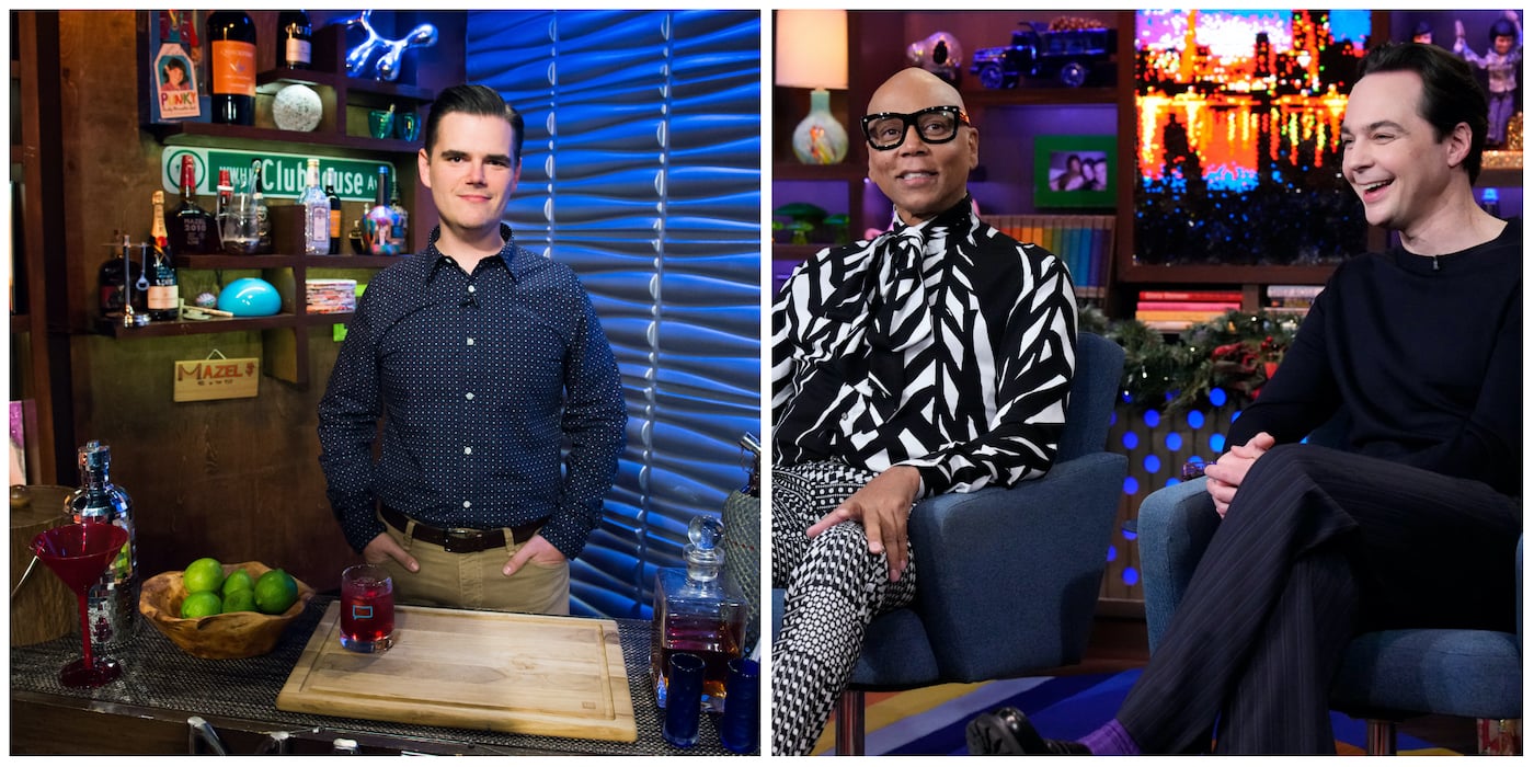 Michael Ausiello, RuPaul, and Jim Parsons from 'Spoiler Alert' on 'WWHL'