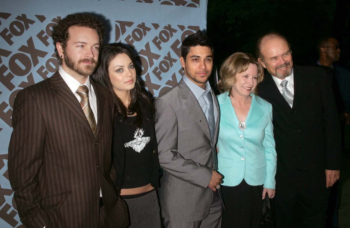 Some of the cast of 'That '70s Show' pose for a photo during the 2005/2006 upfronts, the year the finale aired