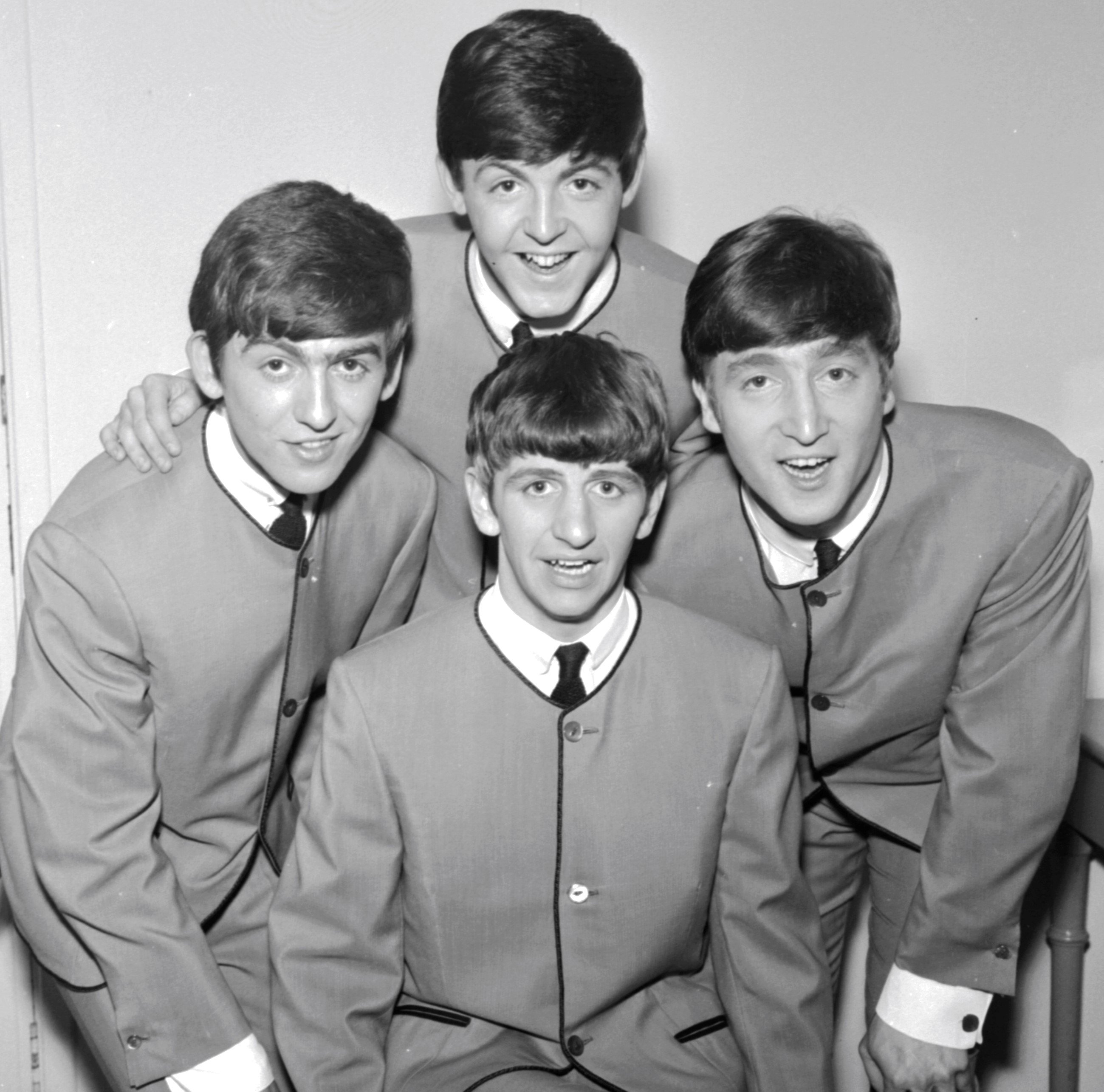 "Love Me Do" era Beatles in black-and-white