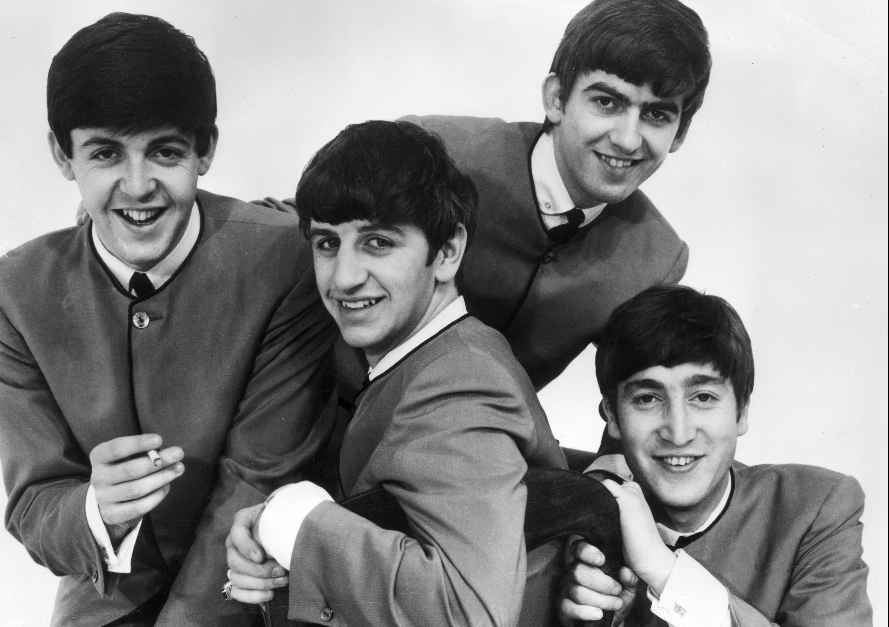 "Love Me Do" era Beatles in black-and-white