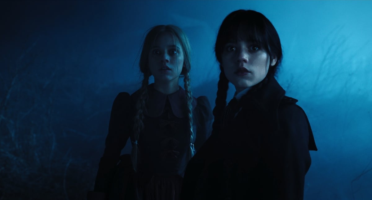 Goody and Wednesday Addams (Jenna Ortega), who aren't of the monster variety but psychics known as 'ravens' in 'Wednesday'
