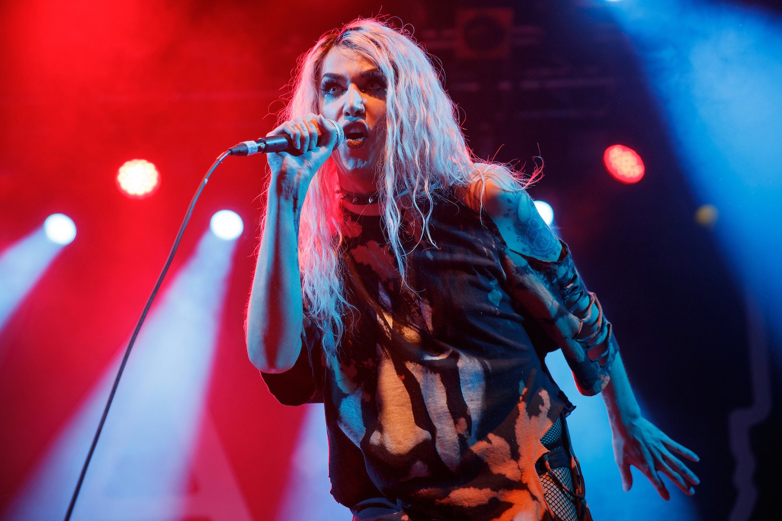 Former 'RuPaul's Drag Race' contestant Adore Delano performs on stage