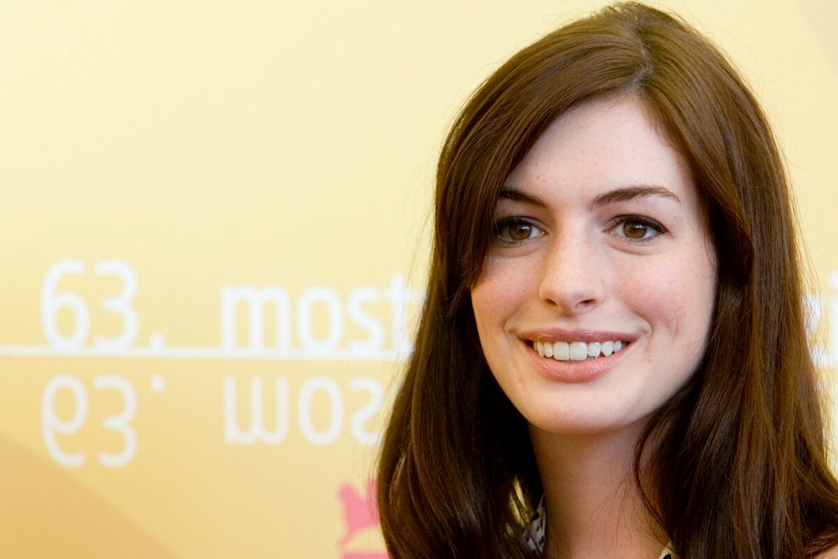 Anne Hathaway at 'The Devil Wears Prada' photocall.