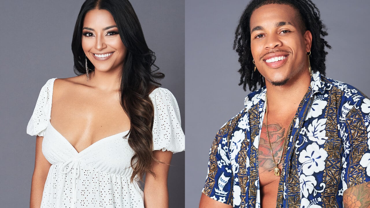 Anissa Aguilar and Aqel Carson posing for 'Are You the One?' Season 9 cast photos
