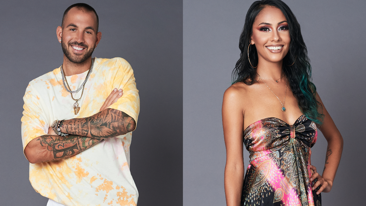 Leo Svete and CC Cortez posing for 'Are You the One?' Season 9 cast photos