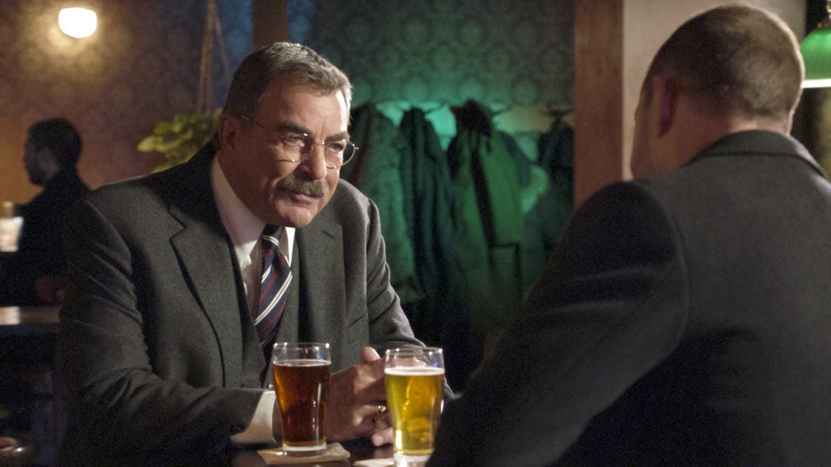 A screenshot of a recent episode of "Blue Bloods" starring Tom Selleck