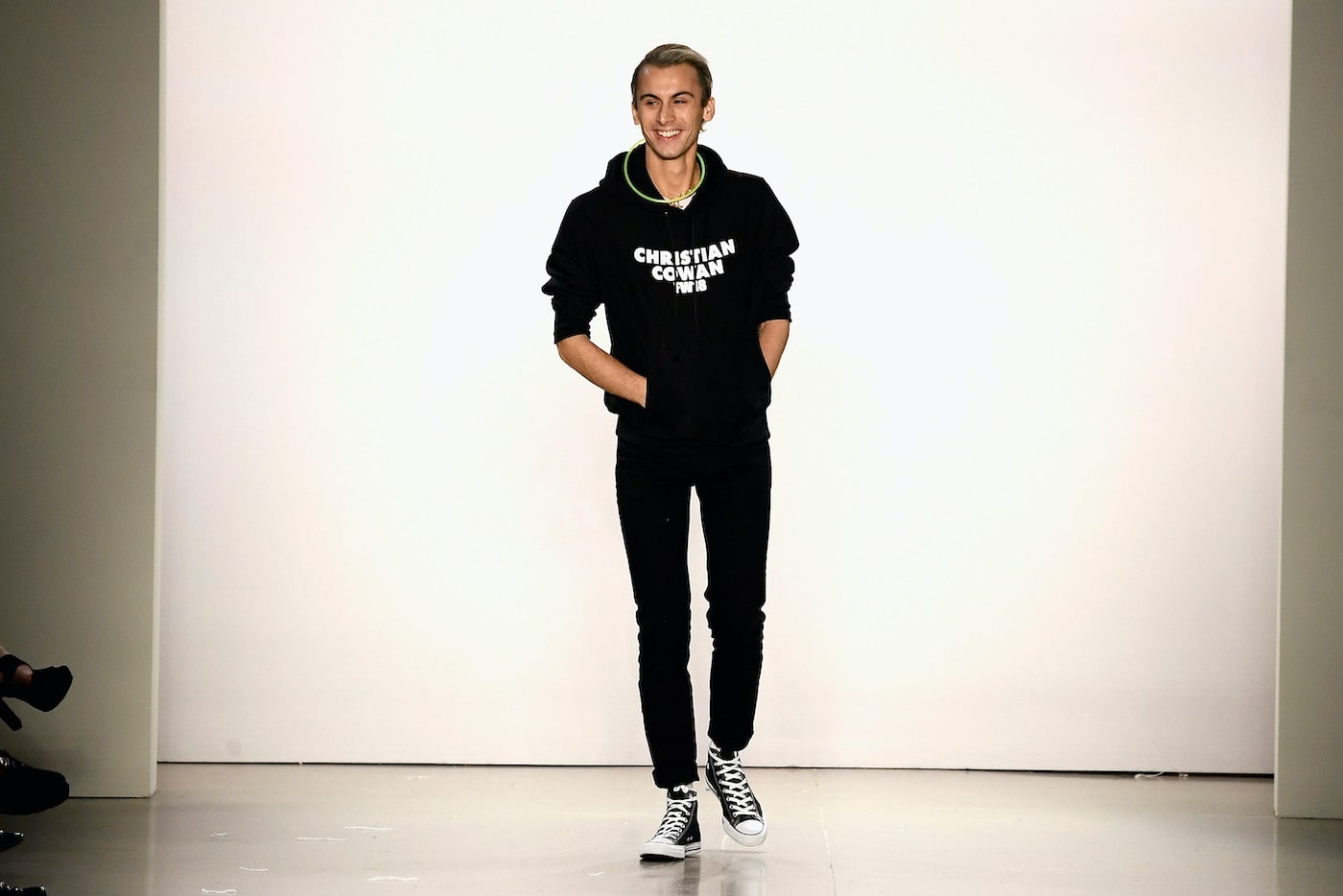 Christian Cowan walks the runway for Christian Cowan during 2018 New York Fashion Week