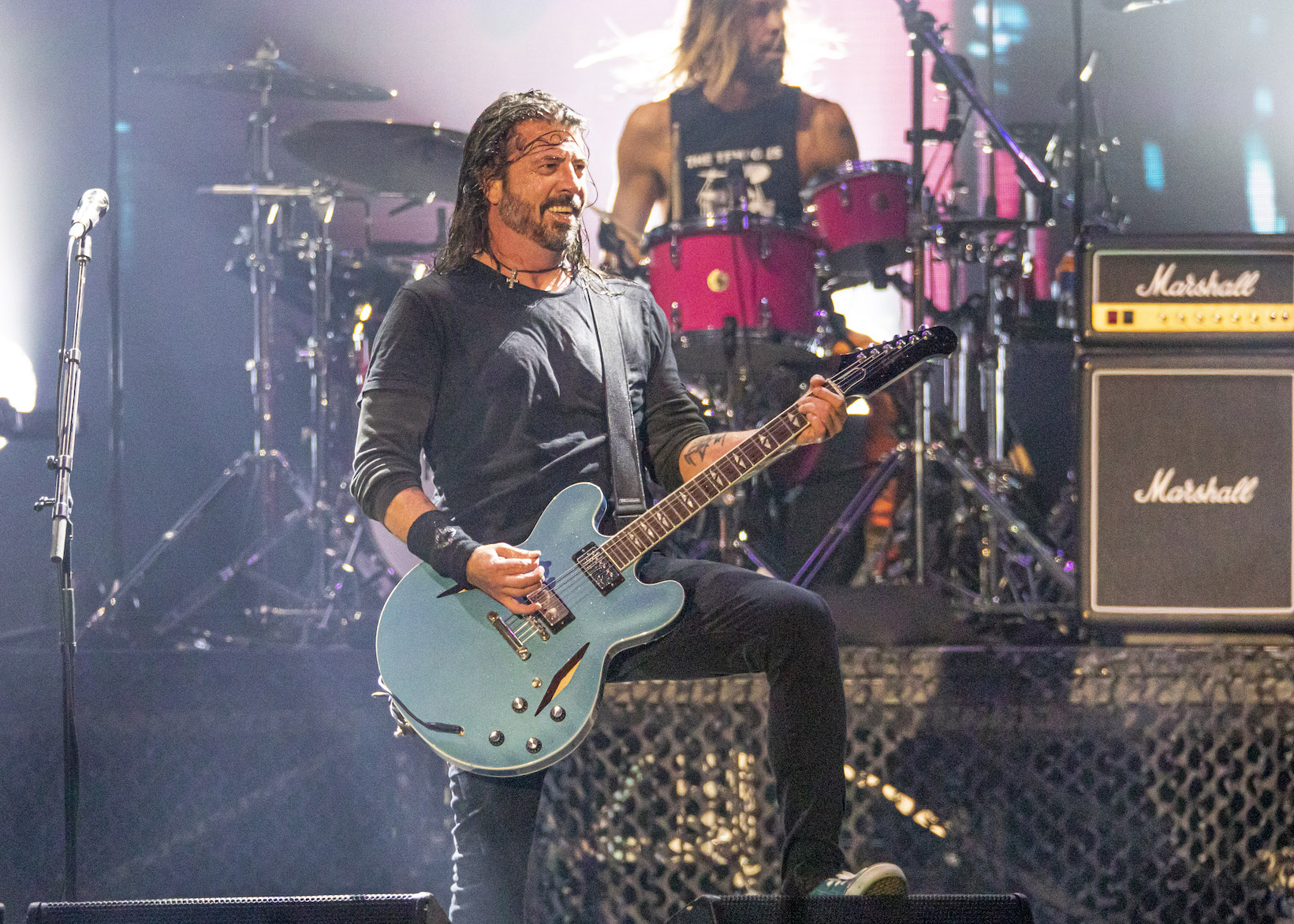 Dave Grohl of Foo Fighters performs on day 1 of Shaky Knees Festival in Atlanta, Georgia