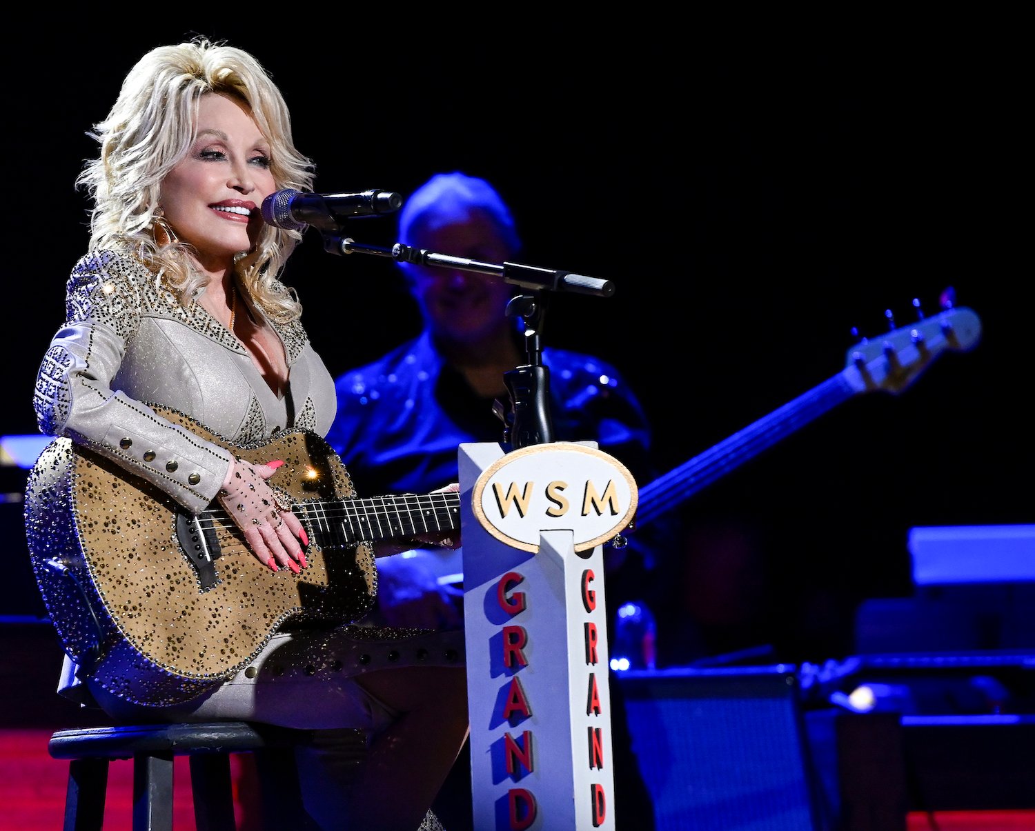 Country singer Dolly Parton performs for 50 Years at the Opry