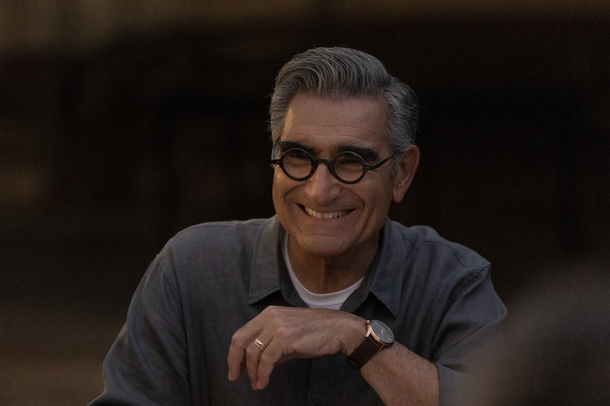 Eugene Levy smiles in his travels for "The Reluctant Traveler"