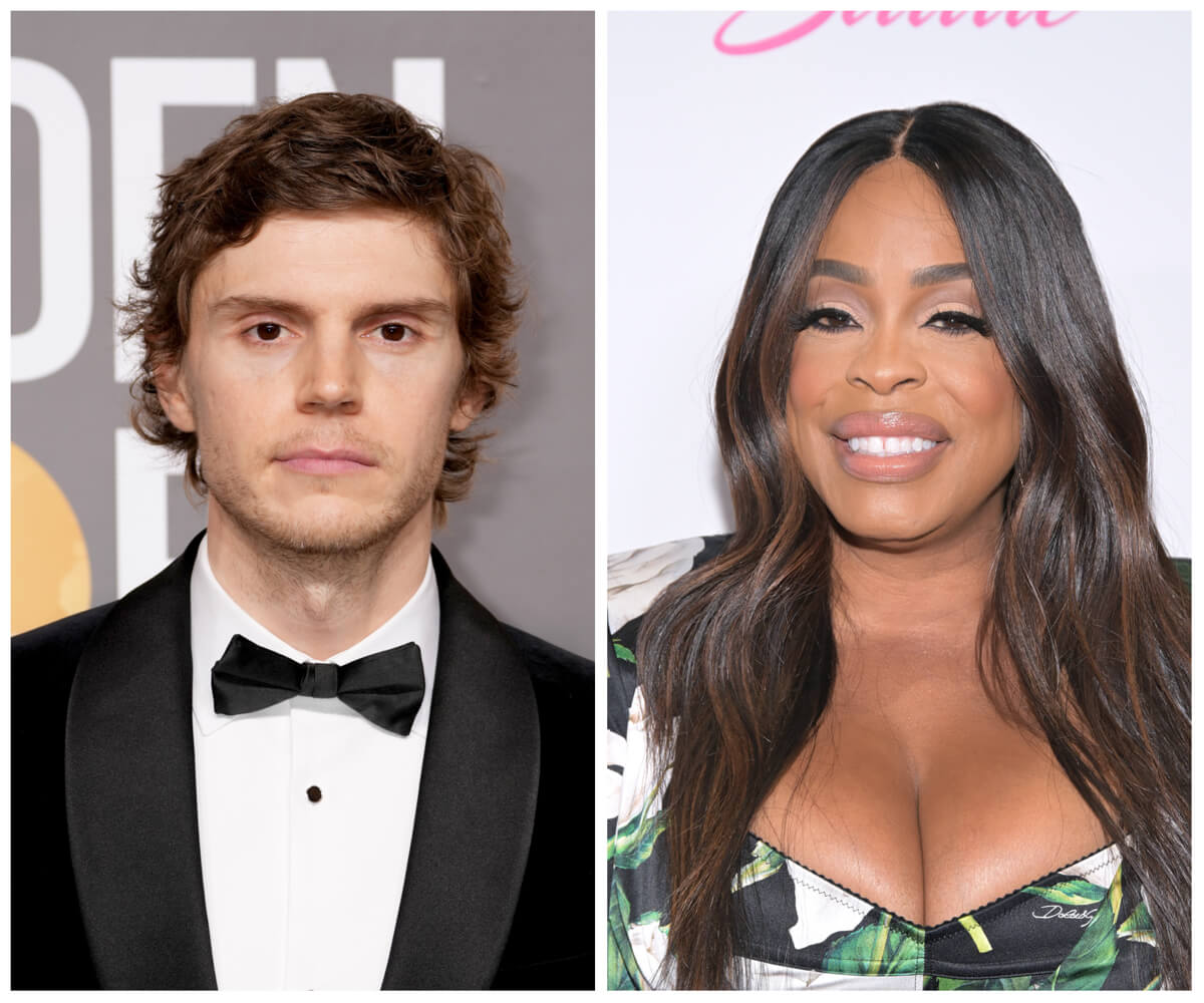 Composite photo of actors Evan Peters and Niecy Nash.