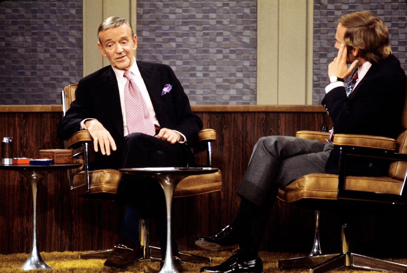 Fred Astaire on 'The Dick Cavett Show' in 1970.