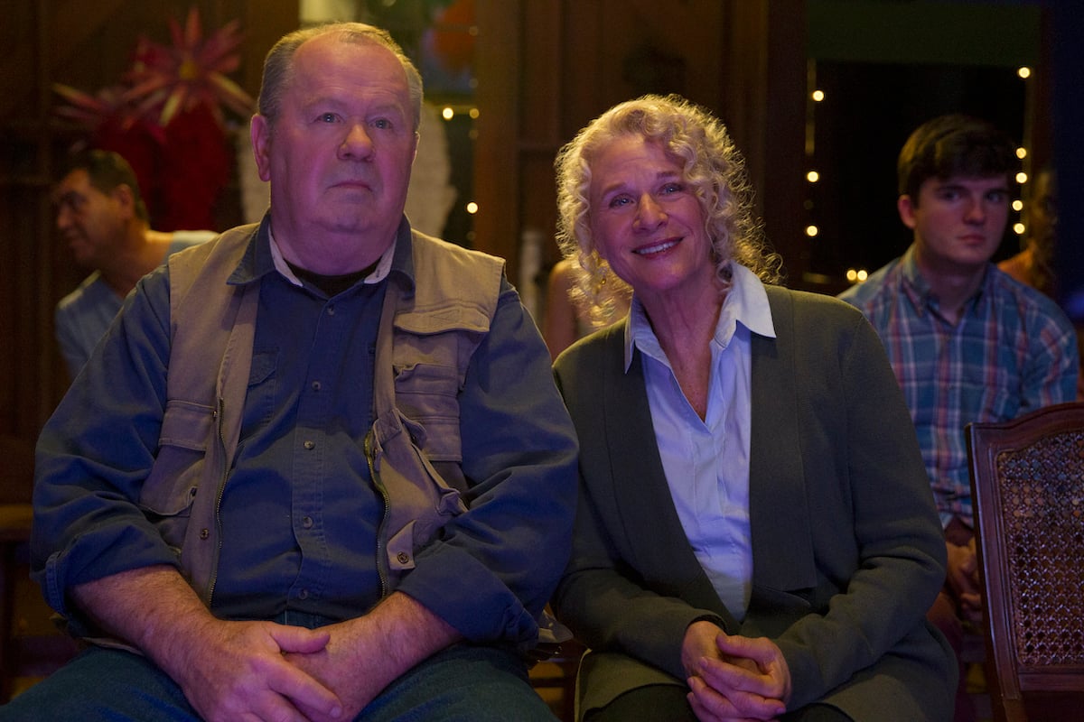 'Gilmore Girls: A Year in the Life' cast members Biff Yeager and Carole King smiling