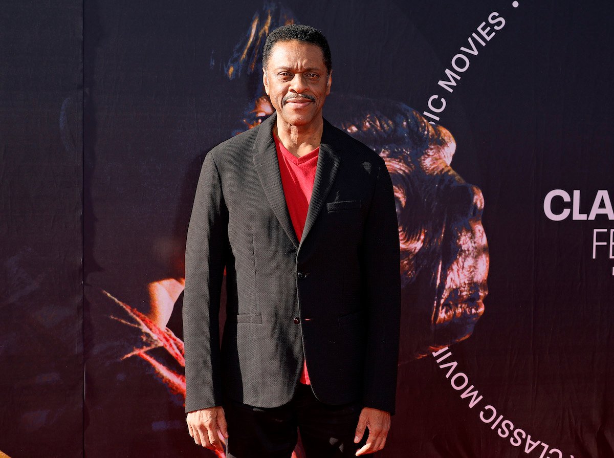 'Gilmore Girls' Prinicpal Melton actor Lawrence Hilton-Jacobs stands on a red carpet