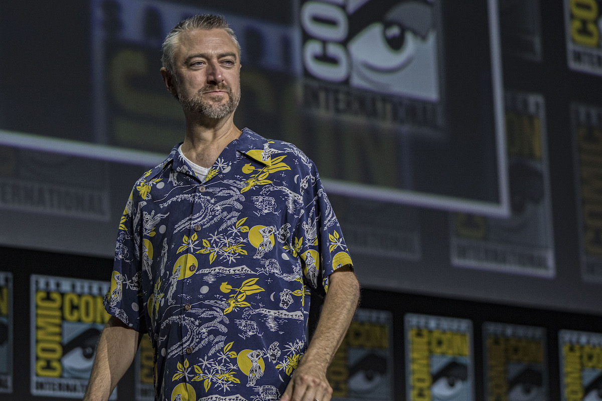 'Gilmore Girls' star Sean Gunn stands on stage at Comic-Con