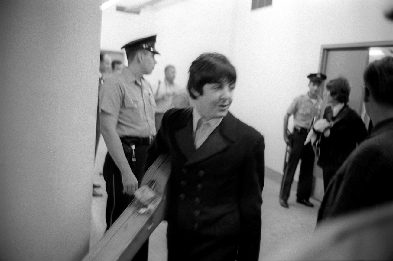 Paul McCartney, writer of 'Got to Get You Into My Life,' on tour with The Beatles in 1966.