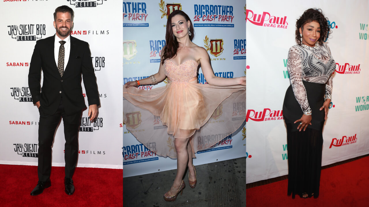 Johnny Devenanzio attends the Saban Films' "Jay & Silent Bob Reboot" Los Angeles Premiere; Rachel Reilly attends the "Big Brother 16" Red Carpet Finale Party; Tiffany Pollard attends the RuPaul's Drag Race Season 8 Finale Party