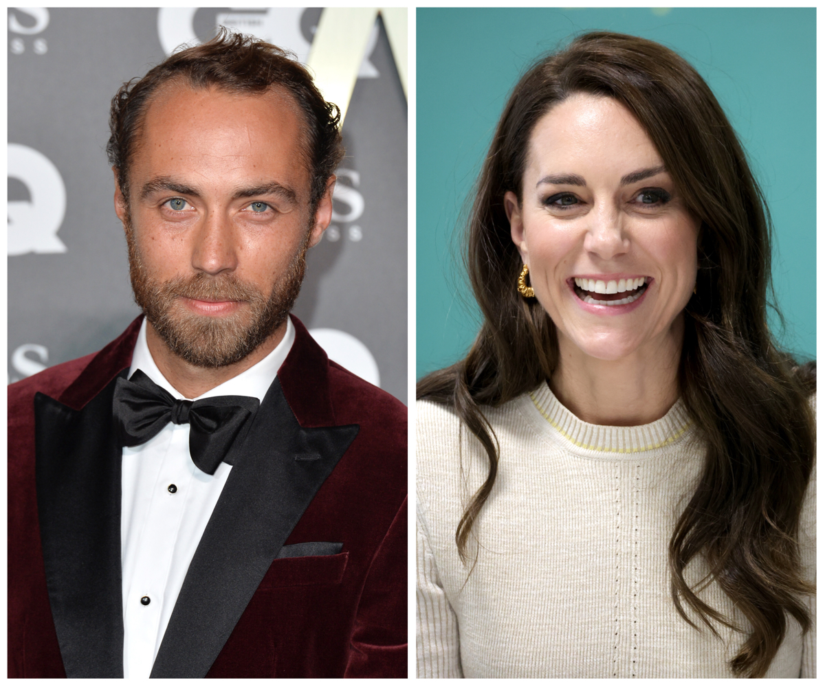 Composite photo of Kate Middleton and her younger brother, James Middleton.