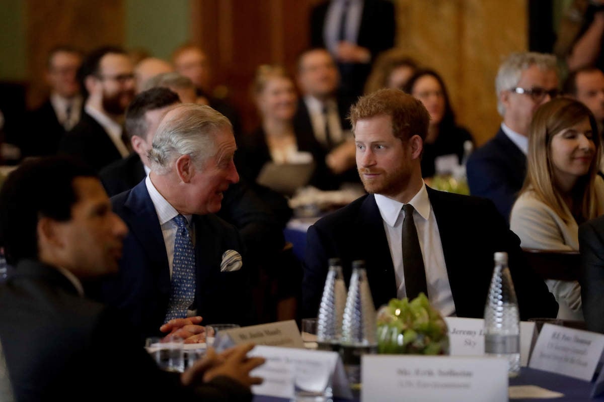 King Charles, who Queen Elizabeth II said does what he wants, according to 'Spare', sits with Prince Harry