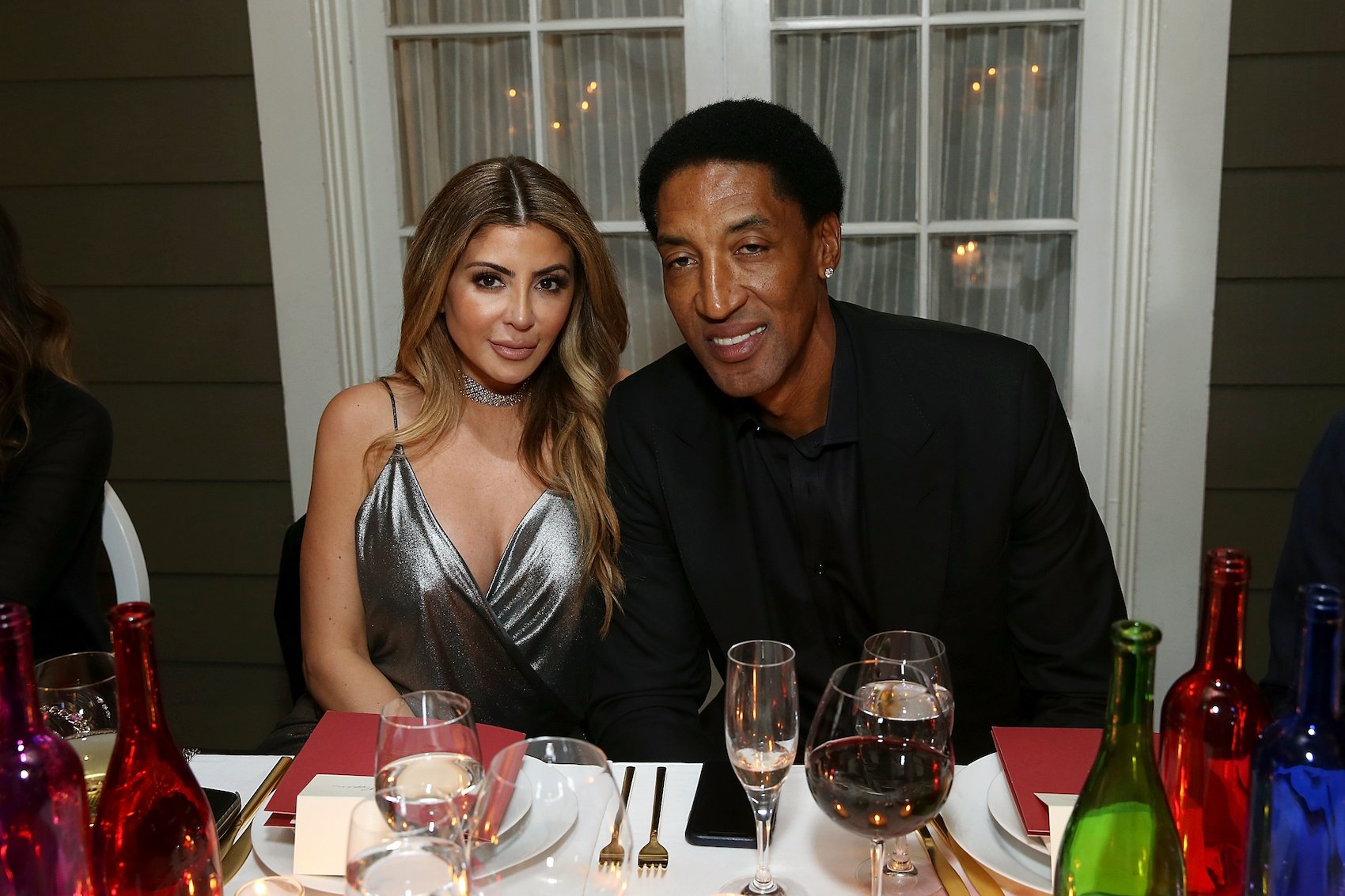 Larsa Pippen and Scottie Pippen, who have since divorced, posing for a photo together