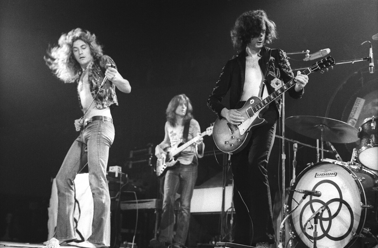 Led Zeppelin performing at the Forum in 1973.