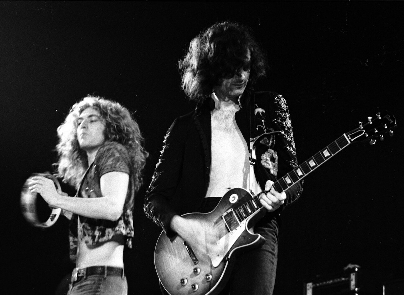 Led Zeppelin performing at the Forum in 1973.