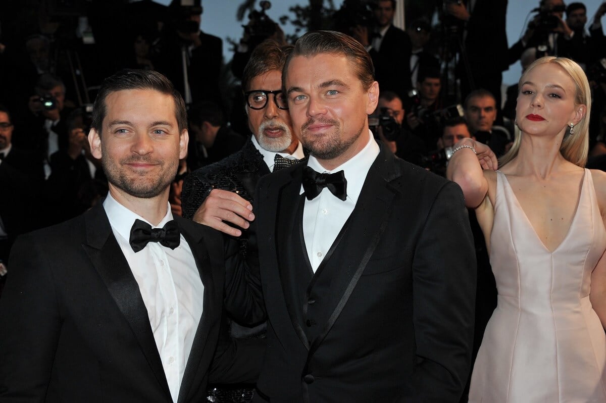 Leonardo DiCaprio and Tobey Maguire at 'The Great Gatsby' premiere.