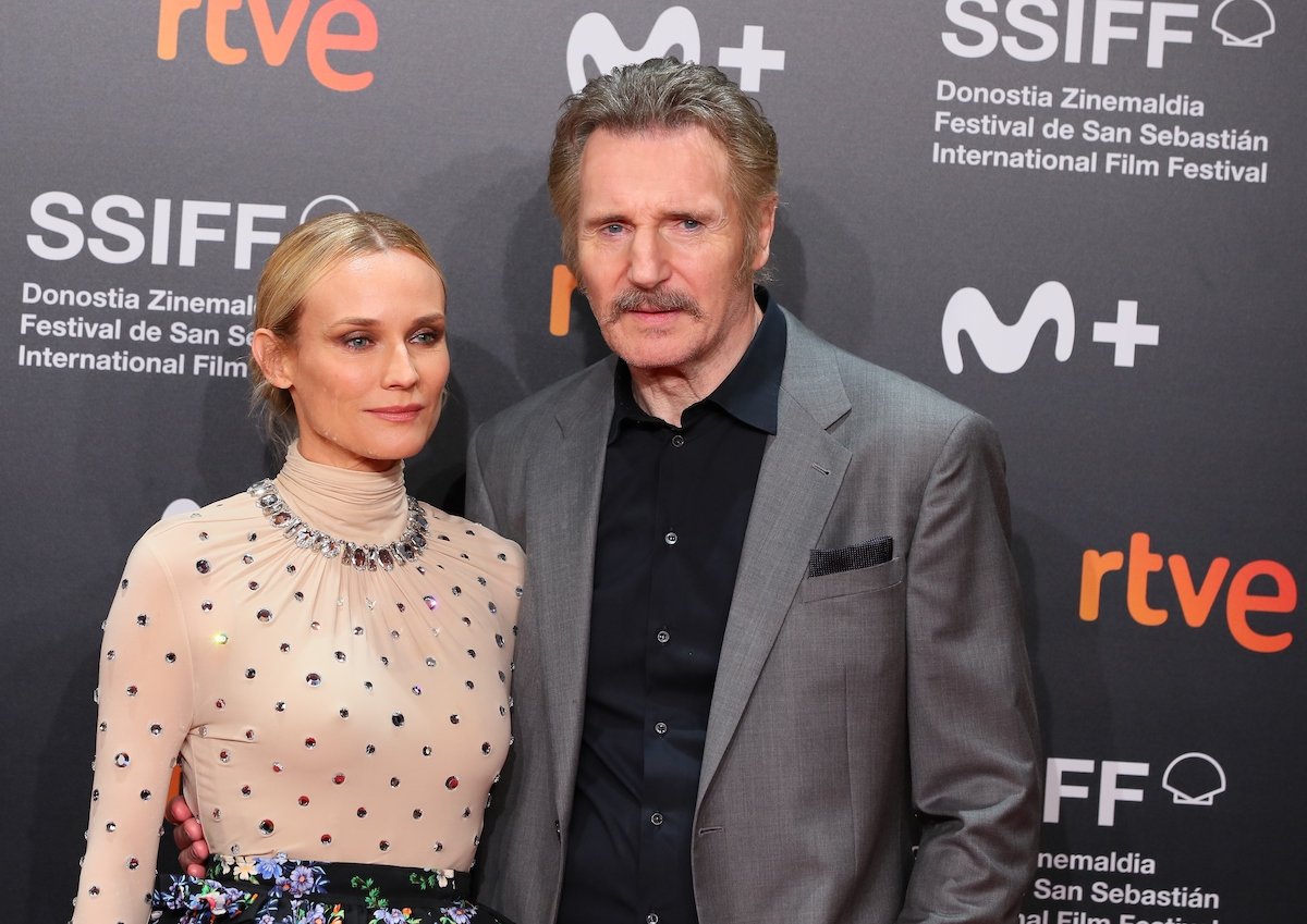 Diane Kruger and Liam Neeson attend the "Marlowe" premiere in Spain