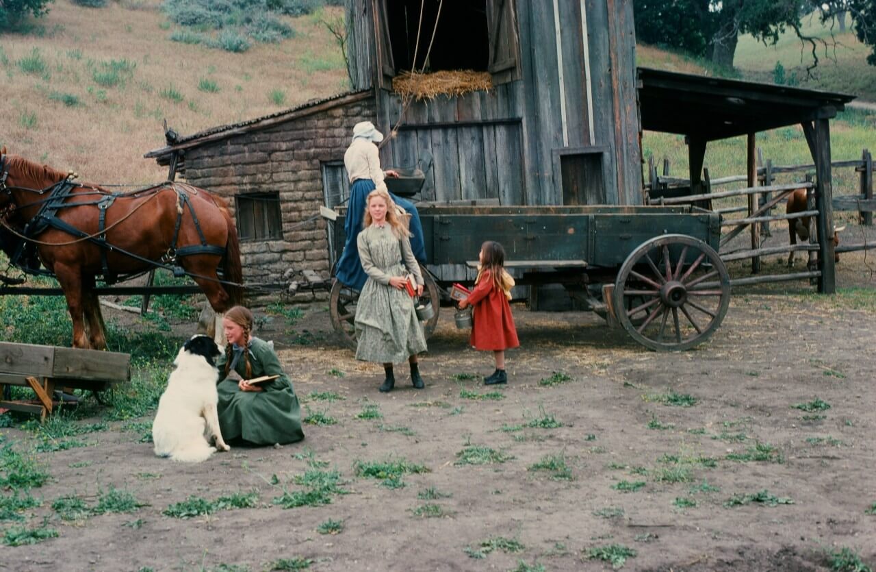 A scene from 'Little House on the Prairie.'