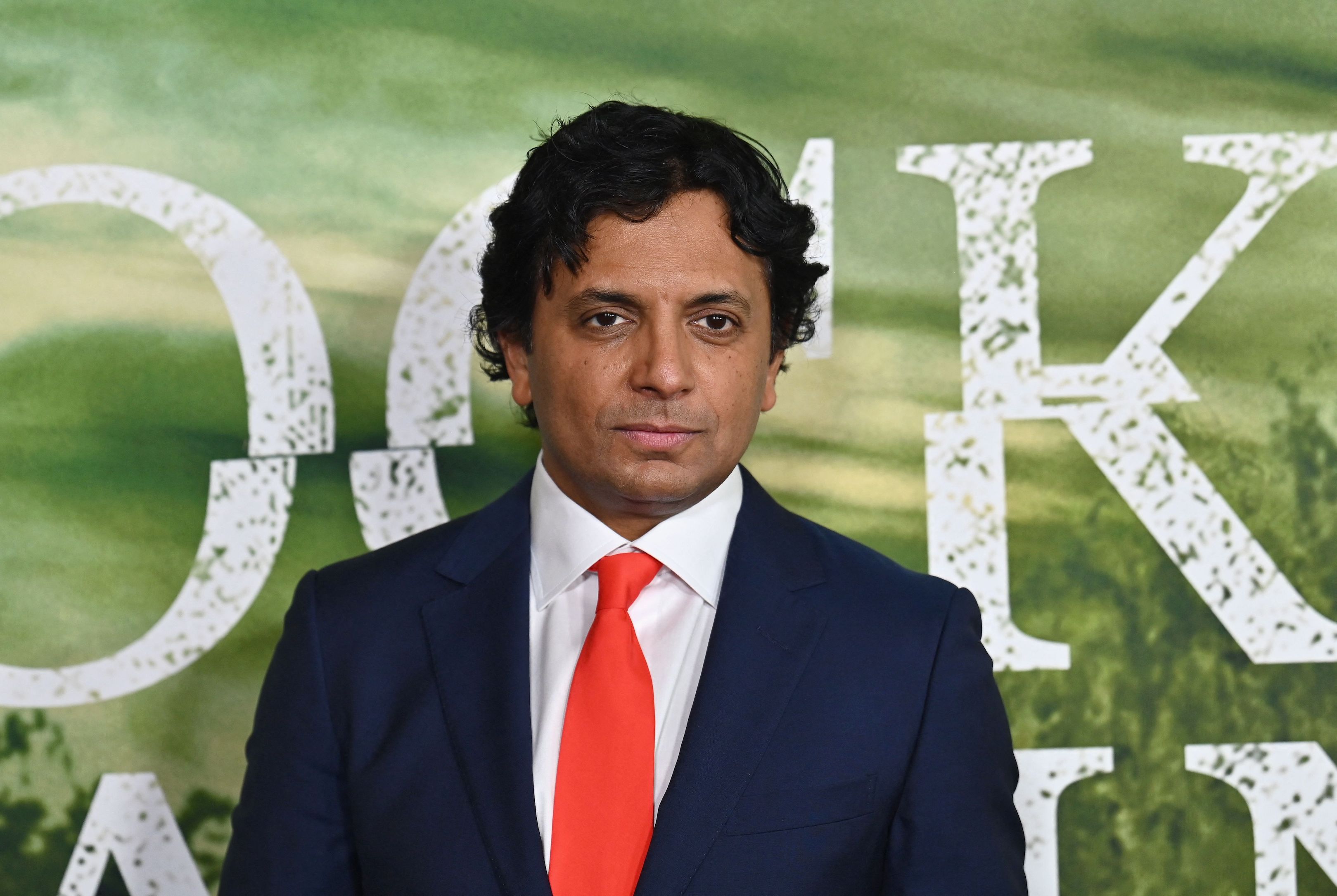 M. Night Shyamalan attends the premiere of Knock at the Cabin in New York City