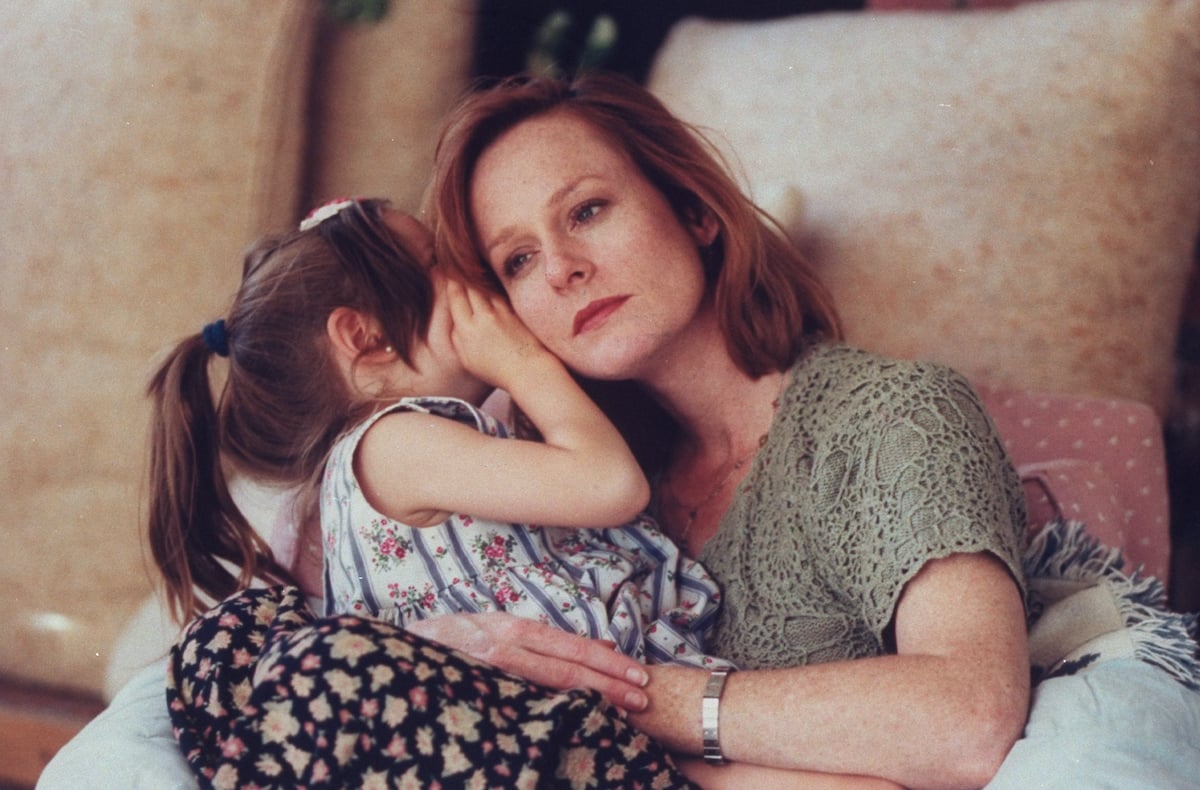'The Waltons' actor Mary McDonough with her daughter, who is hiding her face