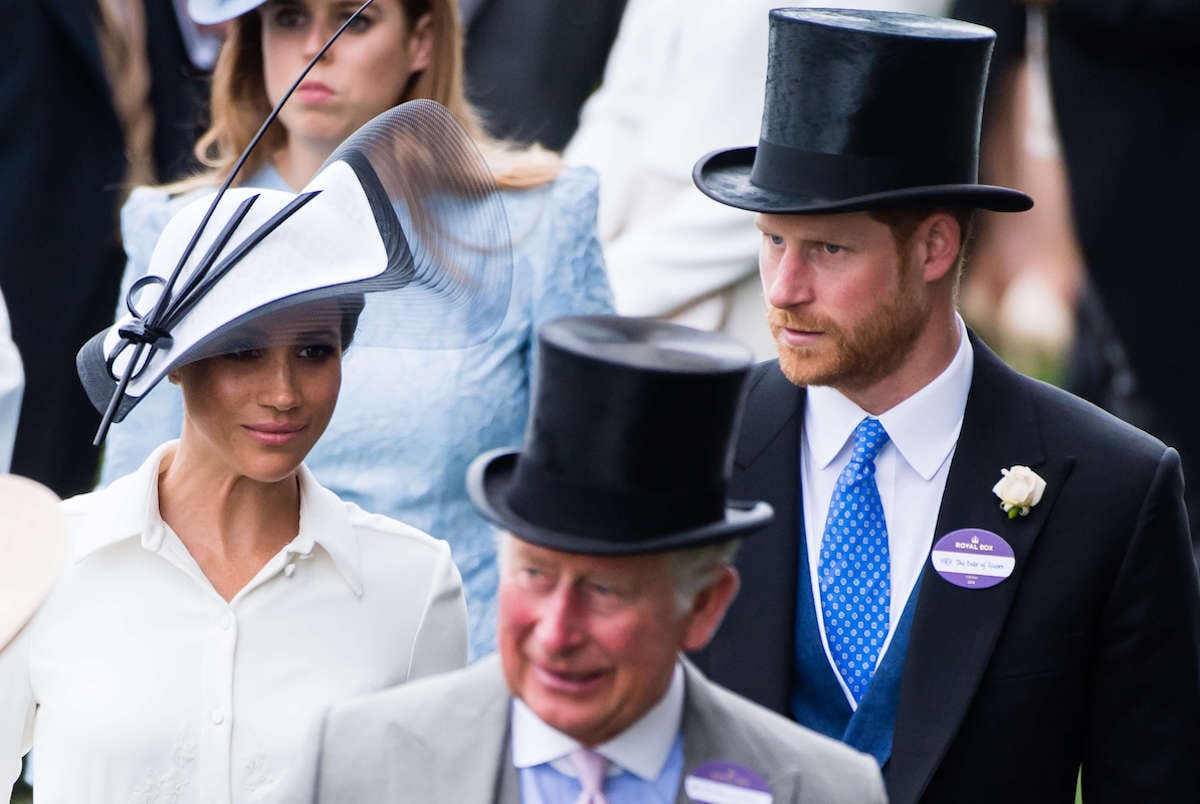 Meghan Markle, King Charles, and Prince Harry