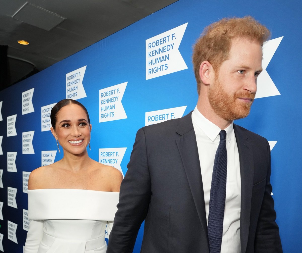 Meghan Markle and Prince Harry on the carpet at the 2022 Robert F. Kennedy Human Rights Ripple of Hope Gala