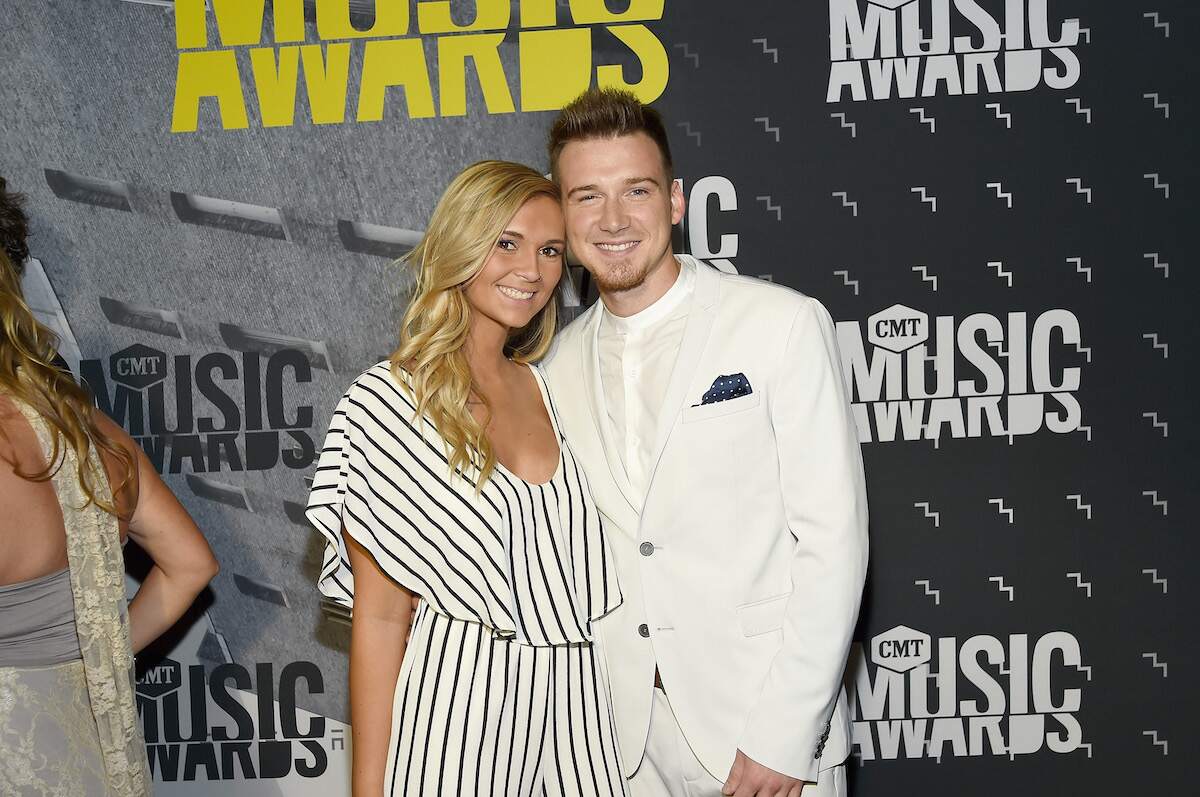 Singer-songwriter Morgan Wallen and then-girlfriend KT Smith attend the 2017 CMT Music Awards