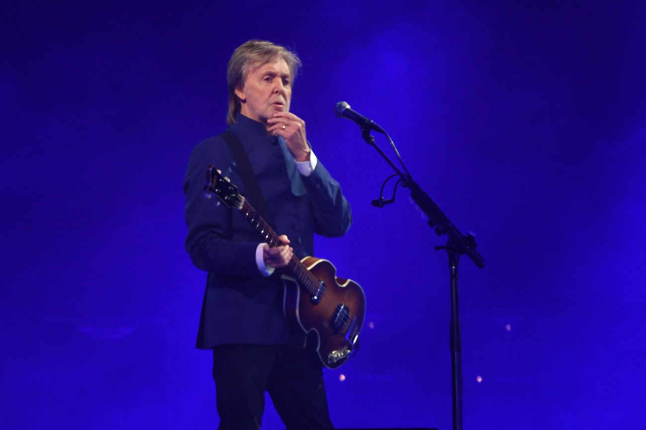 Paul McCartney performing at Glastonbury in 2022.