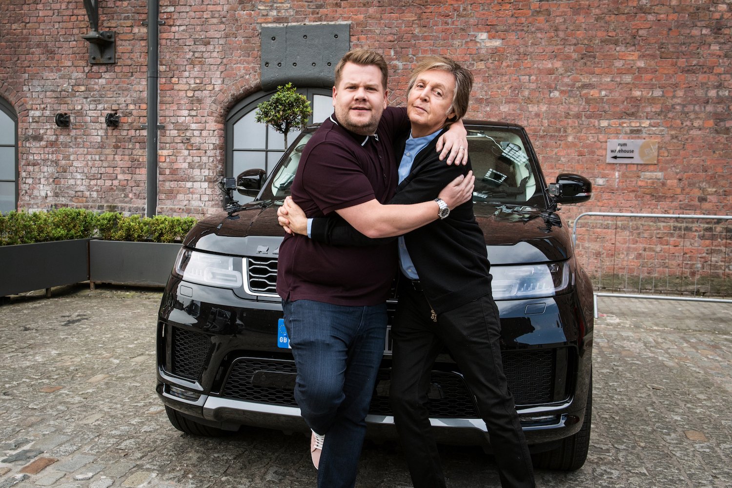 James Corden and Paul McCartney appear on Carpool Karaoke in London