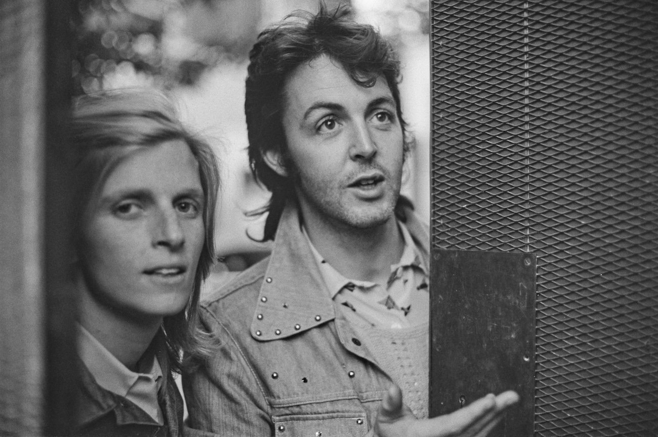 Paul McCartney and his wife Linda in London in 1972.